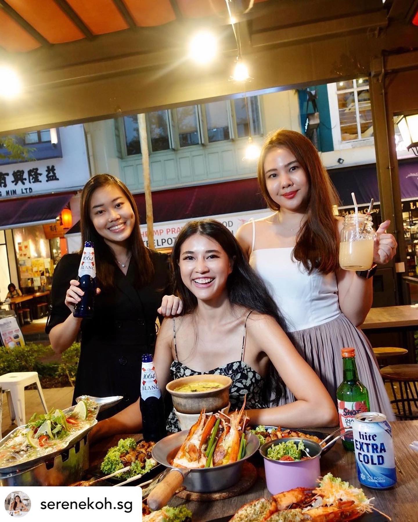 Shrimp Prawn Seafood Boat Quay Shop Houses